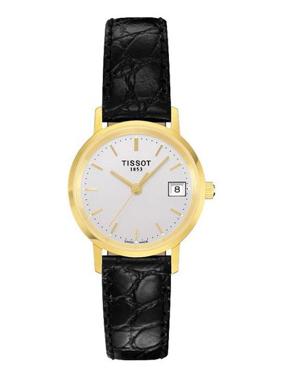 Женские швейцарские золотые часы Tissot T-Gold Goldrun T71.3.114.31