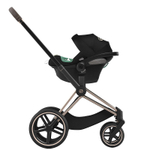 Коляска 3 в 1 Cybex Priam IV Rosegold complete и автокресло Aton S2 i-Size Moon Black Off White