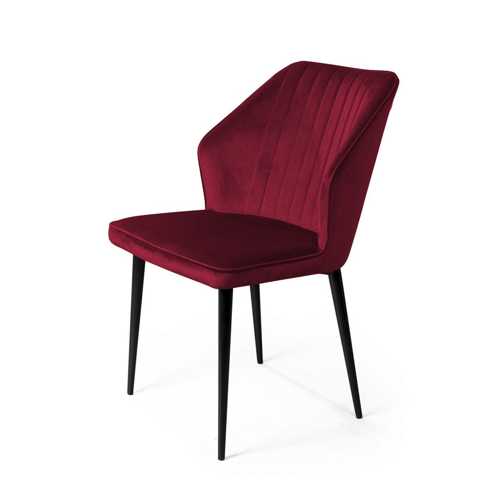 Стул Berg, бархат винно-красный 16