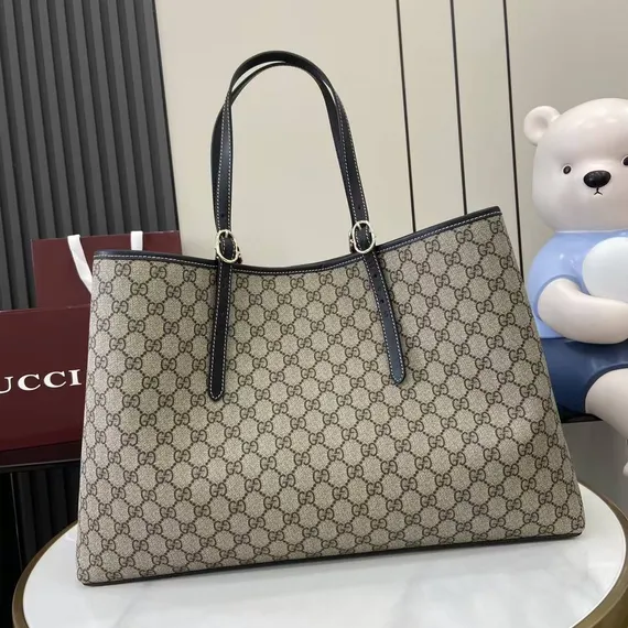 Сумка-тоут Gucci GG Emblem , чёрный