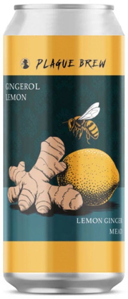 Медовуха Плейг Джинджерол Лимон / Plague Gingerol Lemon 0.45 - банка