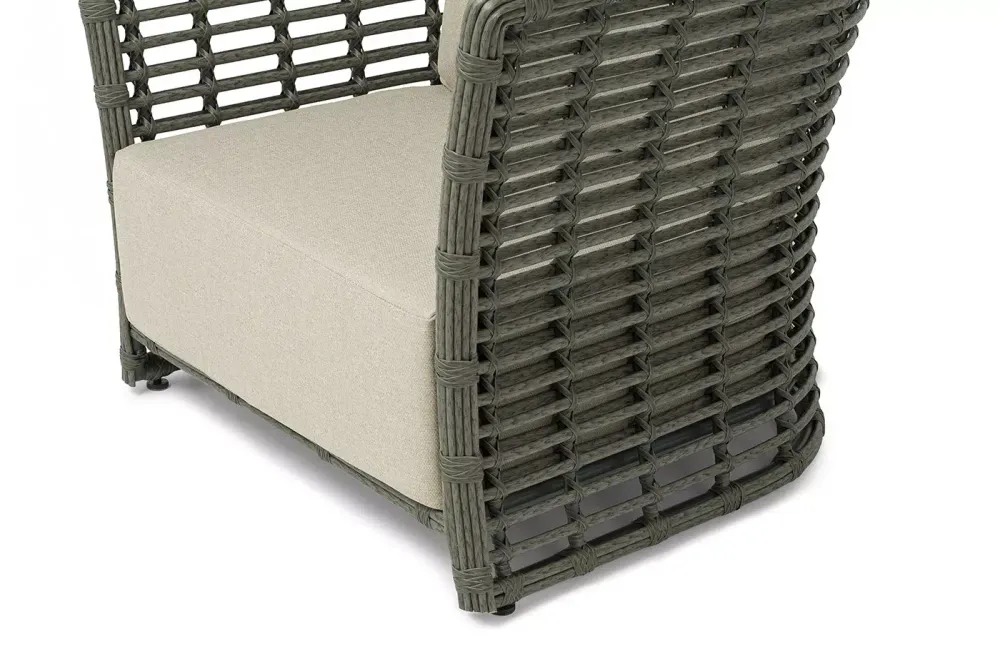 "Валенсия" кресло из искусственного ротанга, цвет серый