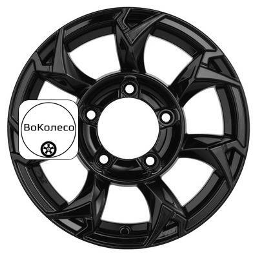 5,5x15/5x139,7 ET5 D98,5 KHW1505 (Lada NIVA 4x4) Black Khomen Wheels