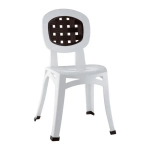 Стул Элегант белый с коричневой вставкой 410х845мм