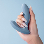 Голубой интерактивный вибратор для точки G Svakom Erica Dusty-Blue App-Controlled Wearable Vibrator SC015A-DB