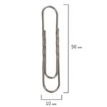 Скрепки канцелярские 50мм, 50шт, гофрированные, Staff, картон. упак.