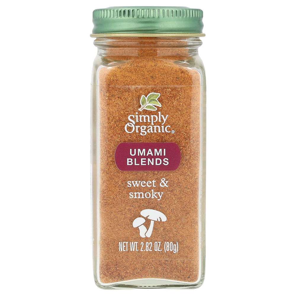 Simply Organic, Umami Blends, Sweet & Smoky, 80 г (2,82 унции)