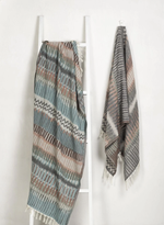 Пештемаль из органического хлопка Mayra 90x180 | зеленый