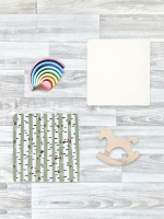 Сет из 2х пелёнок Mjölk Birch Trees/Ecru