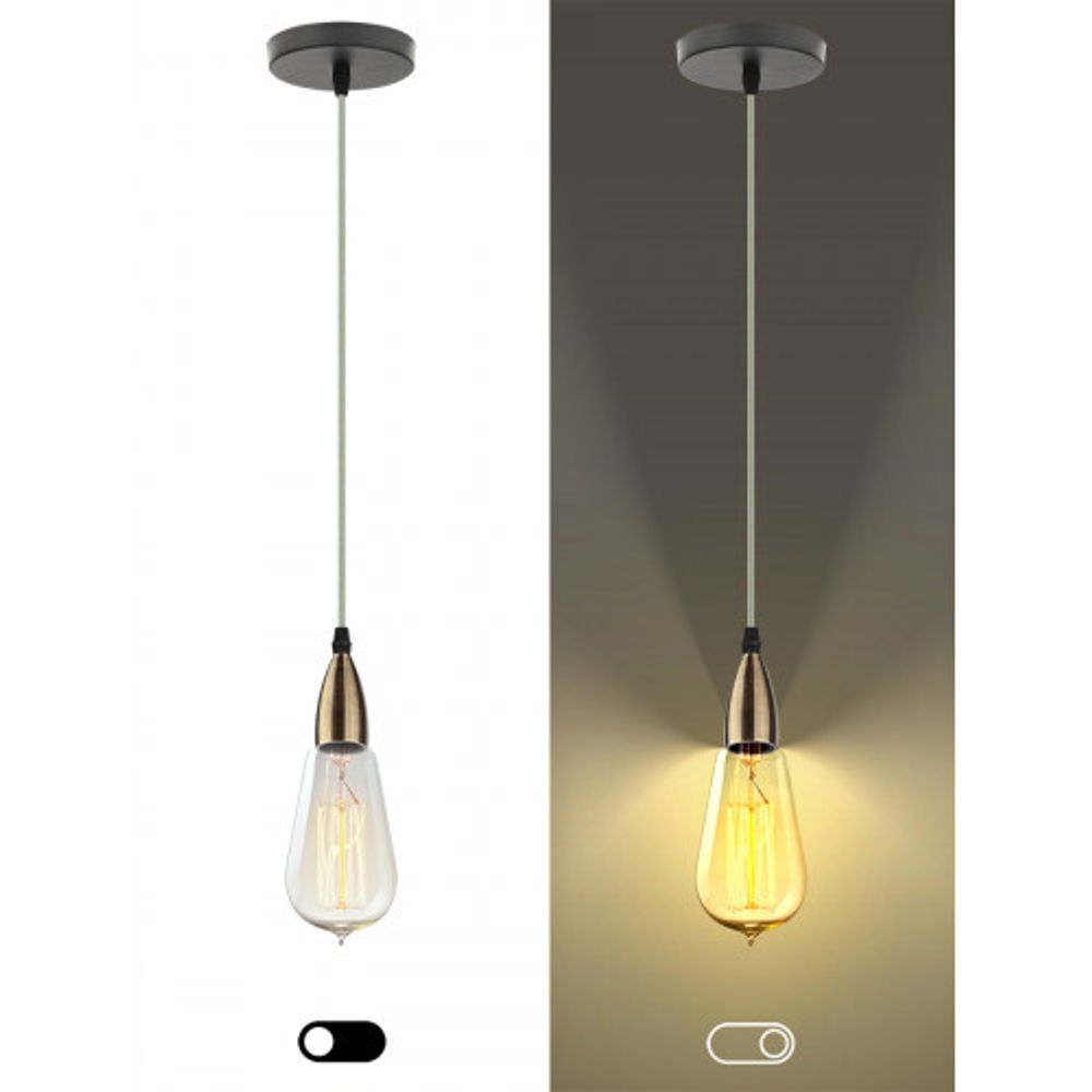 PL13 E27 - 7 BR Подсветка ЭРА Накладной, цоколь Е27, провод 1 м, цвет медь