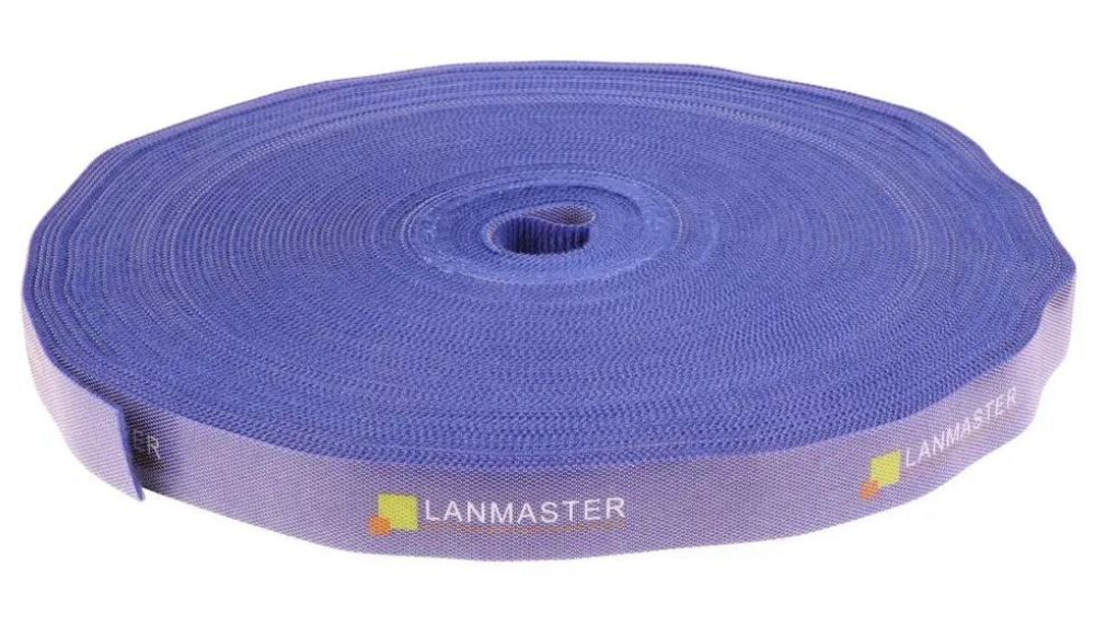 Рулон липучки  Lanmaster LAN-VCM30M-BL