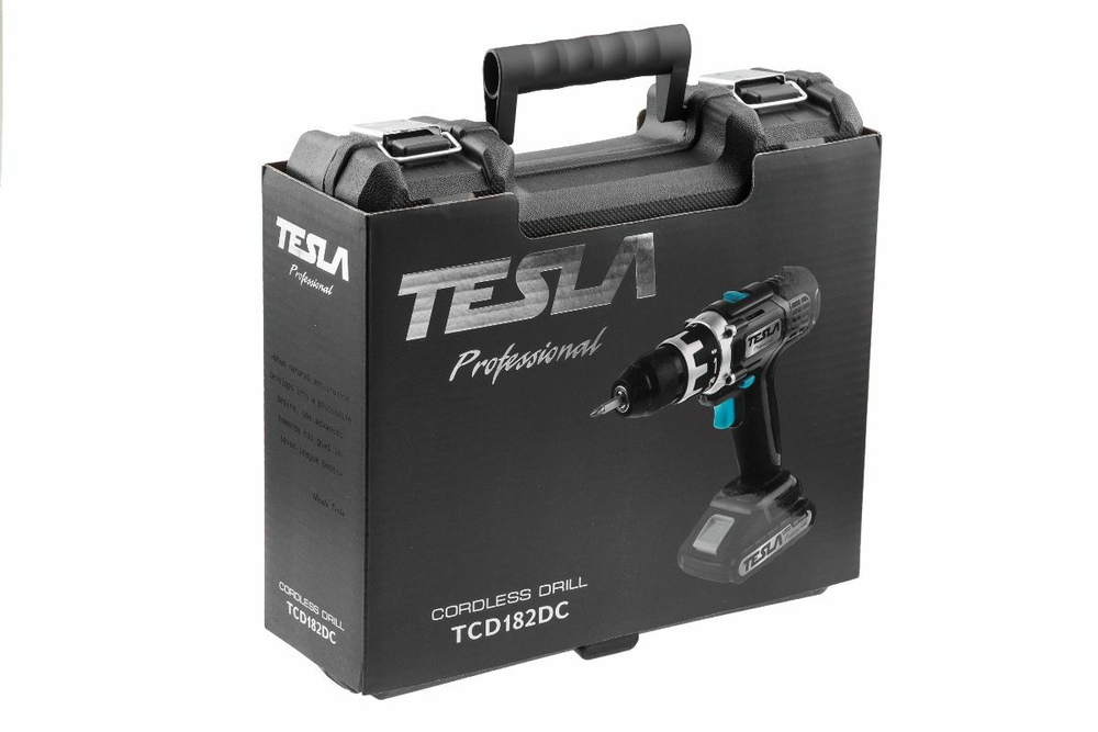 Дрель аккумуляторная TESLA TCD182DC