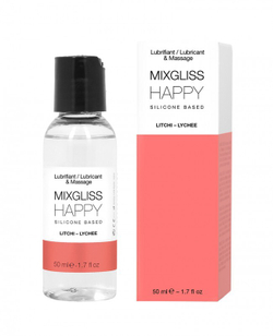 Смазка на силиконовой основе MixGliss Happy Litchi, 50 мл