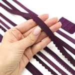 Резинка становая с фестончатым краем СЛИВА, 12мм