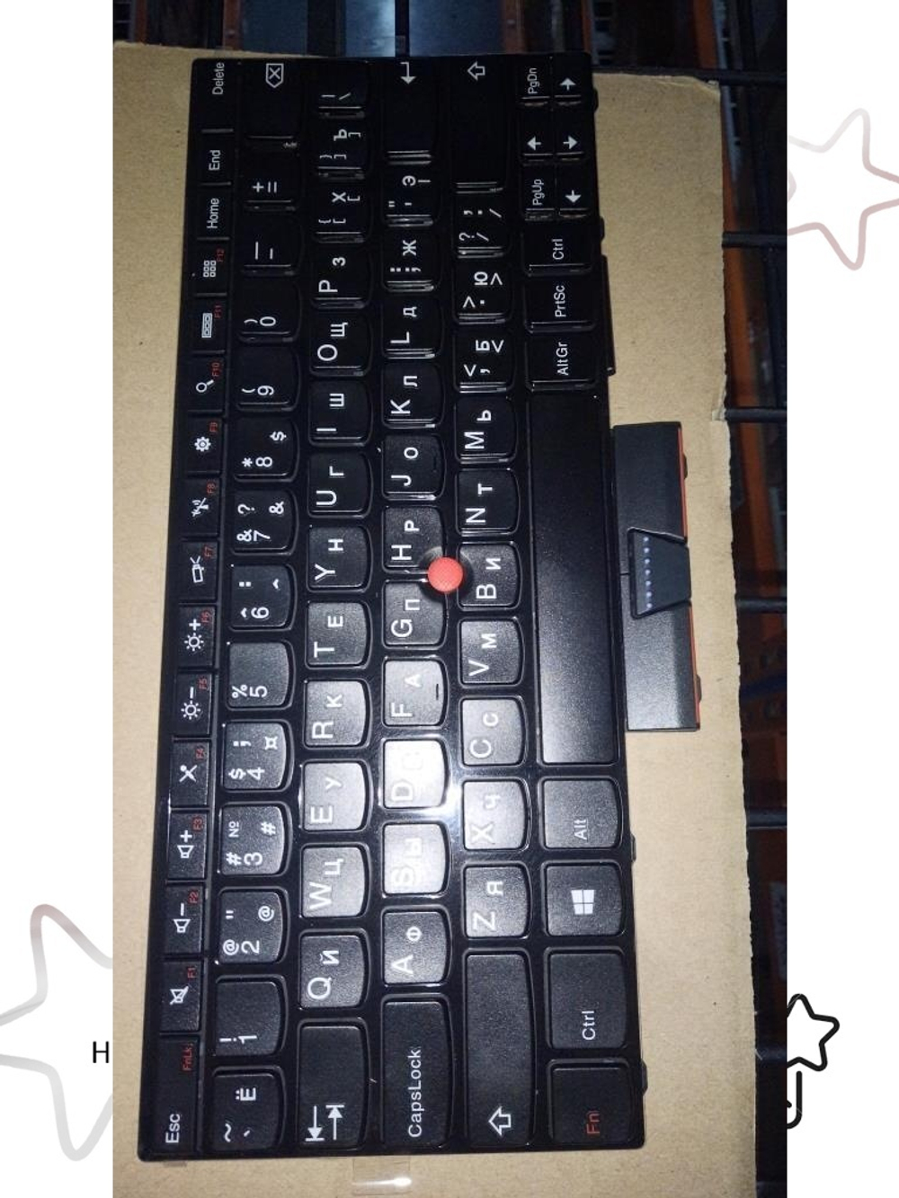 Клавиатура для ноутбука Lenovo Twist S230U раскладка - русская, без подсветки, черная (04W2949), оригинал