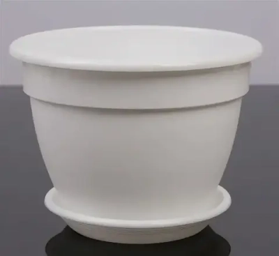 Горшок Антик 1,6л d17 h12.2 белый с поддоном
