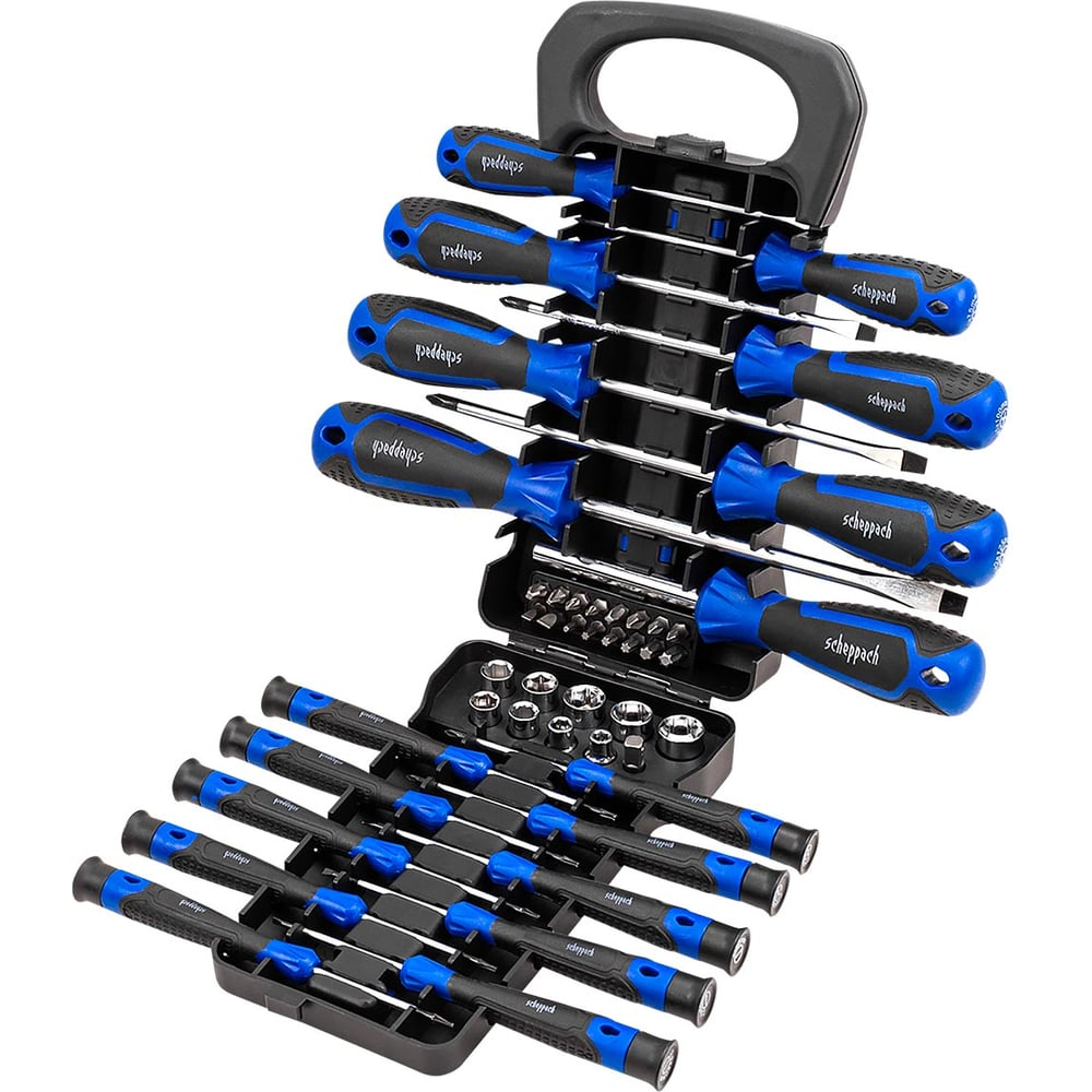 Отвертки в комплекте с битами Scheppach набор 44 предмета Sch-7044B(66032)