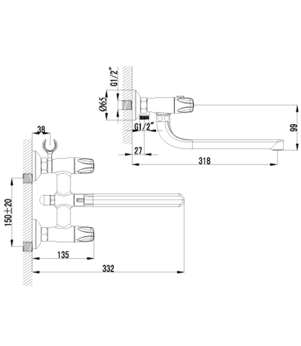 LEMARK Серия LOTUS. Смеситель универсальный – LM2751C