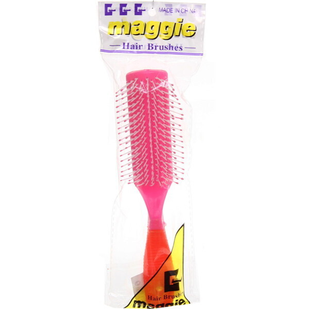 Расческа массажная «Польза», цвет микс, с рифленой ручкой, 20см