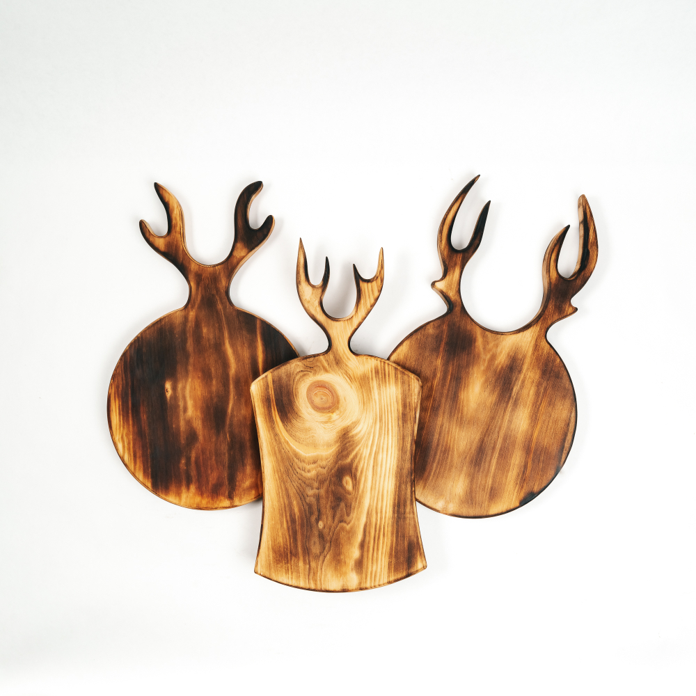 Набор разделочных досок из сибирского кедра 3 шт.  RDN32