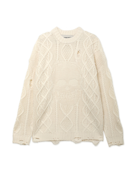 Свитер Вязаный (Round-neck) Skull Cable Knit