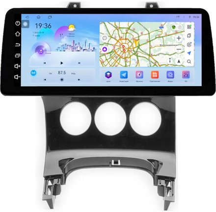 Магнитола для Peugeot 3008 2010-2017 (кондиционер) - FarCar монитор 12.3" 2K QLED на Android 14, TS10, CarPlay, 4G SIM-слот