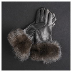 Перчатки с мехом «Соболь на опушке»