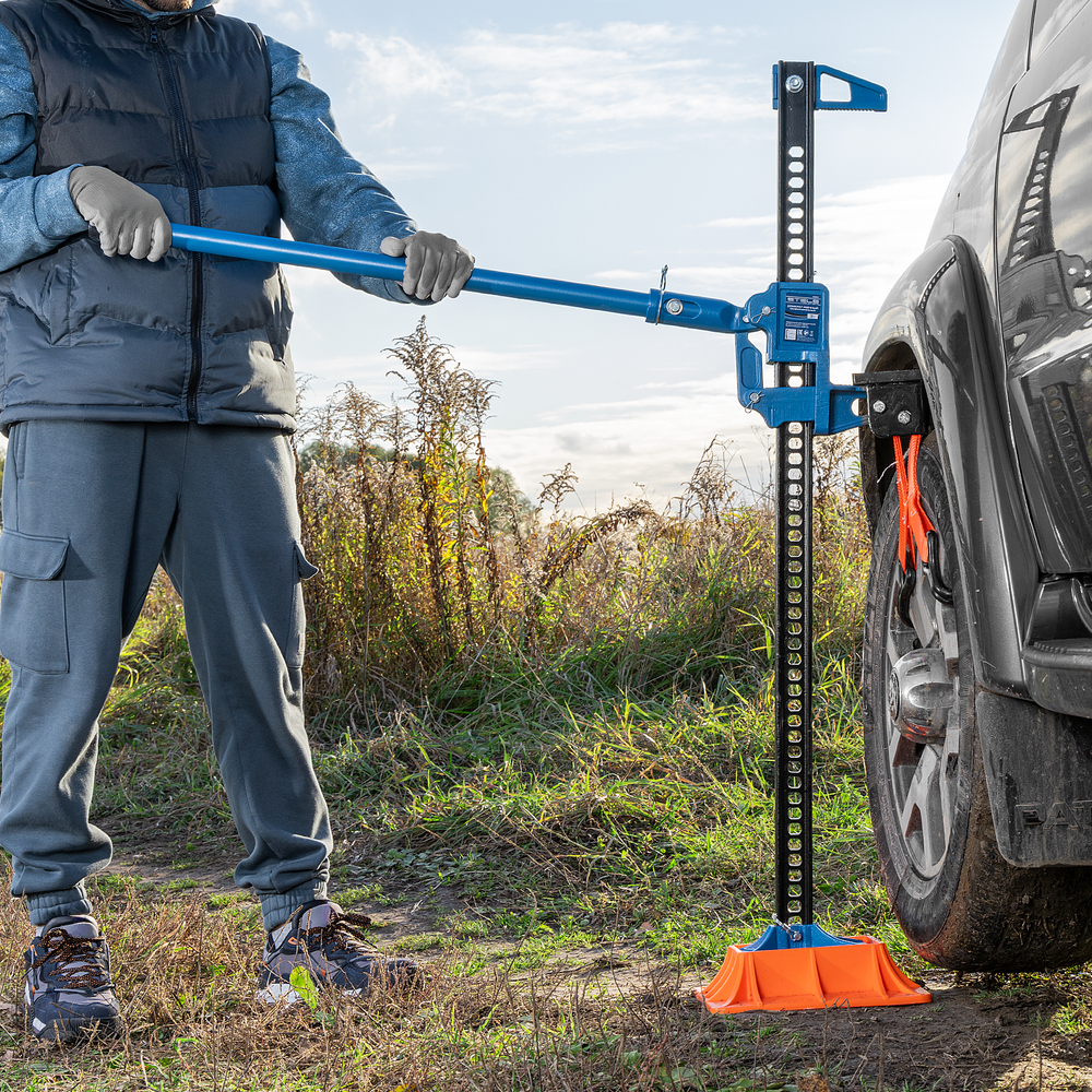 Домкрат реечный профессиональный 3 т, 115-1030 мм. HigH Jack Stels