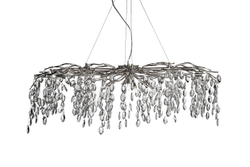 Люстра 120x45см Garda Decor Primavera подвесная хром для гостиной и спальни