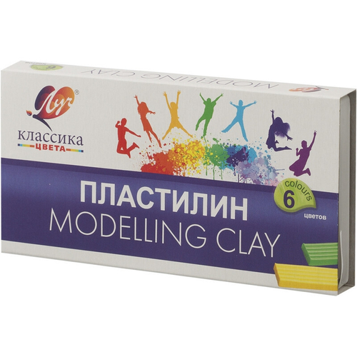 Пластилин 06цв 120г "Классика" стек карт упак ЛУЧ И