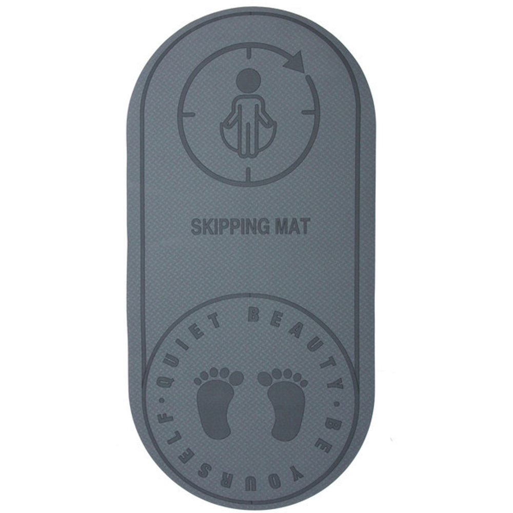Коврик для прыжков на скакалке «Sportage» 6 мм 126*61 см, серый