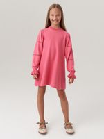 Платье для девочки с длинным рукавом AT1039 коралловый