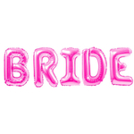 Фольгированная мини-надпись «BRIDE» в трех цветах, AIR, 41 см