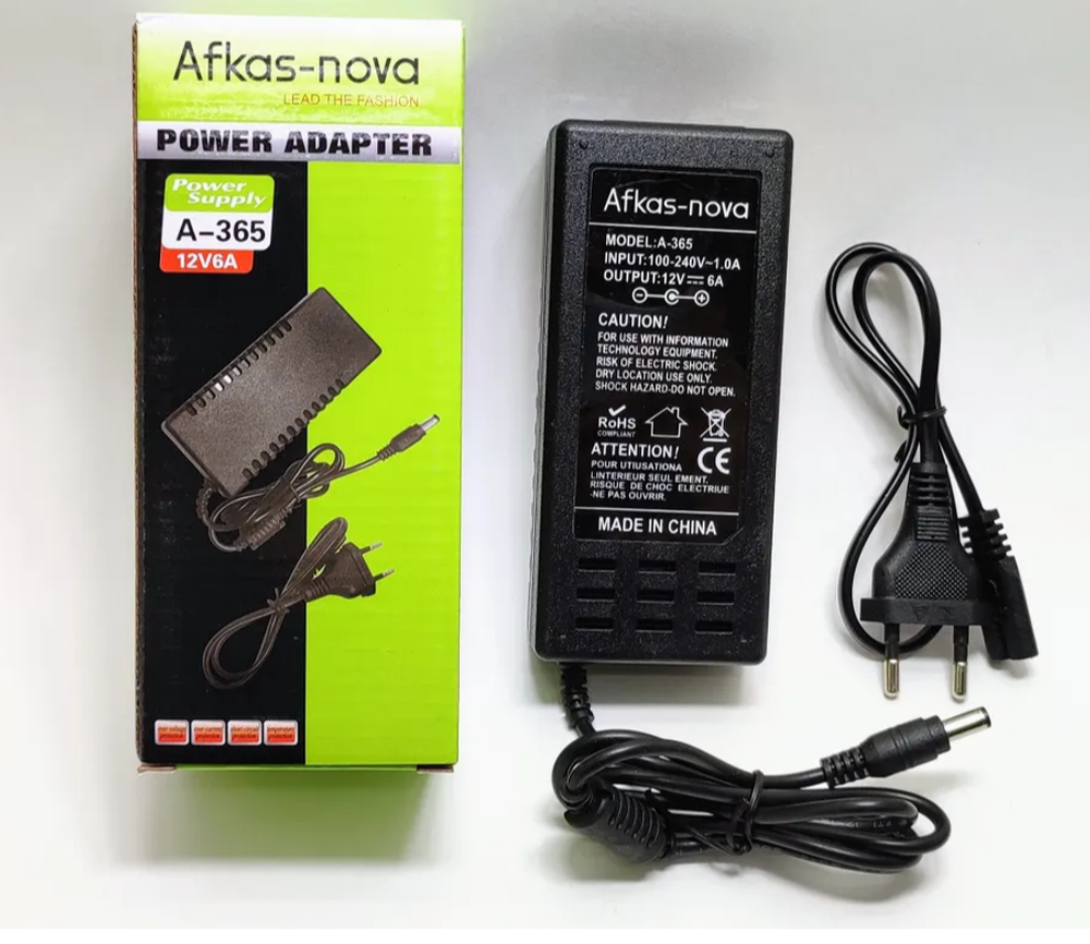 Универсальное зарядное устройство Afkas-nova A-365 12V, 6A