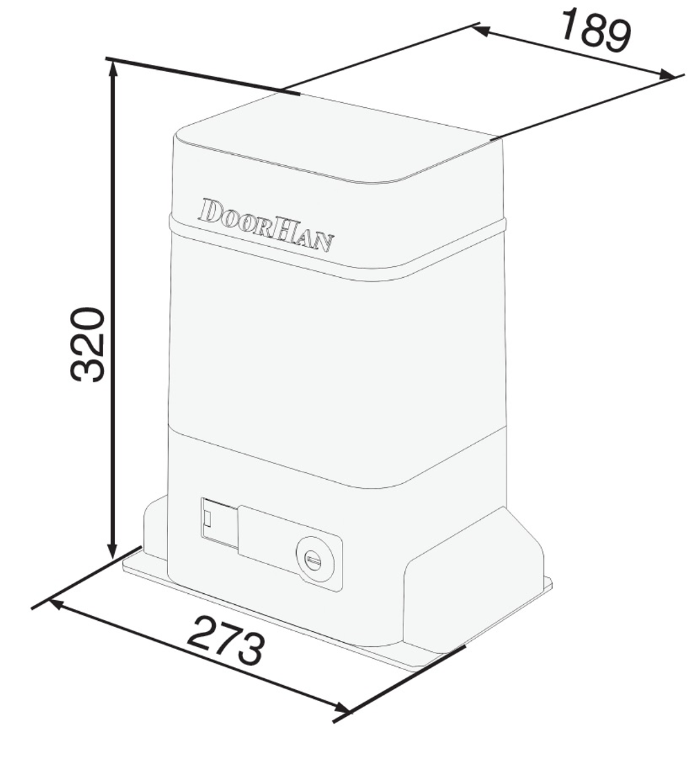 Привод для откатных ворот DoorHan SLIDING-2100 PRO