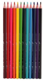 Карандаши цветные акварельные BRUNO VISCONTI Aquarelle, 12 цветов, металлический пенал, 30-0037