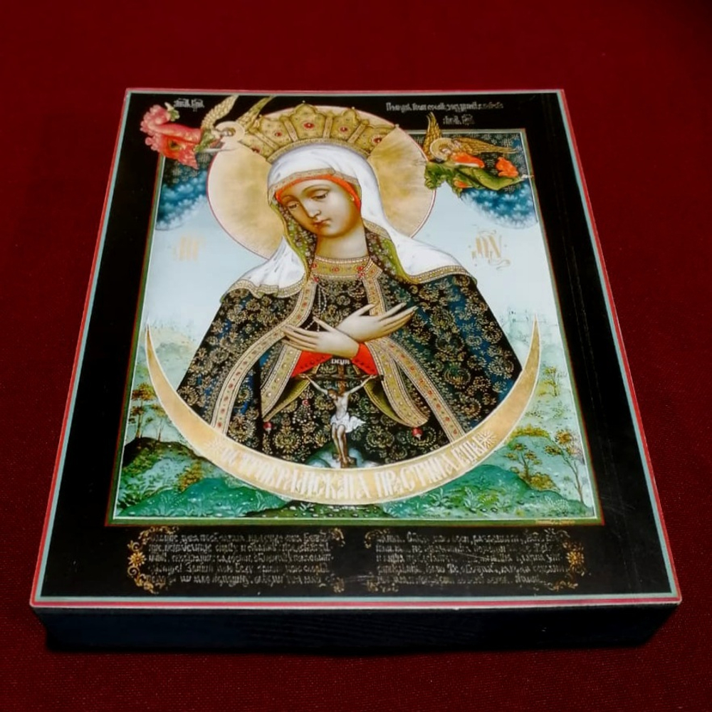 Икона Божией Матери Остробрамская на дереве на левкасе мастерская Иконный Дом