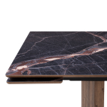 Стол стеклянный Woodville Монерон 200(260)х100х77 мейджик, орех кантри