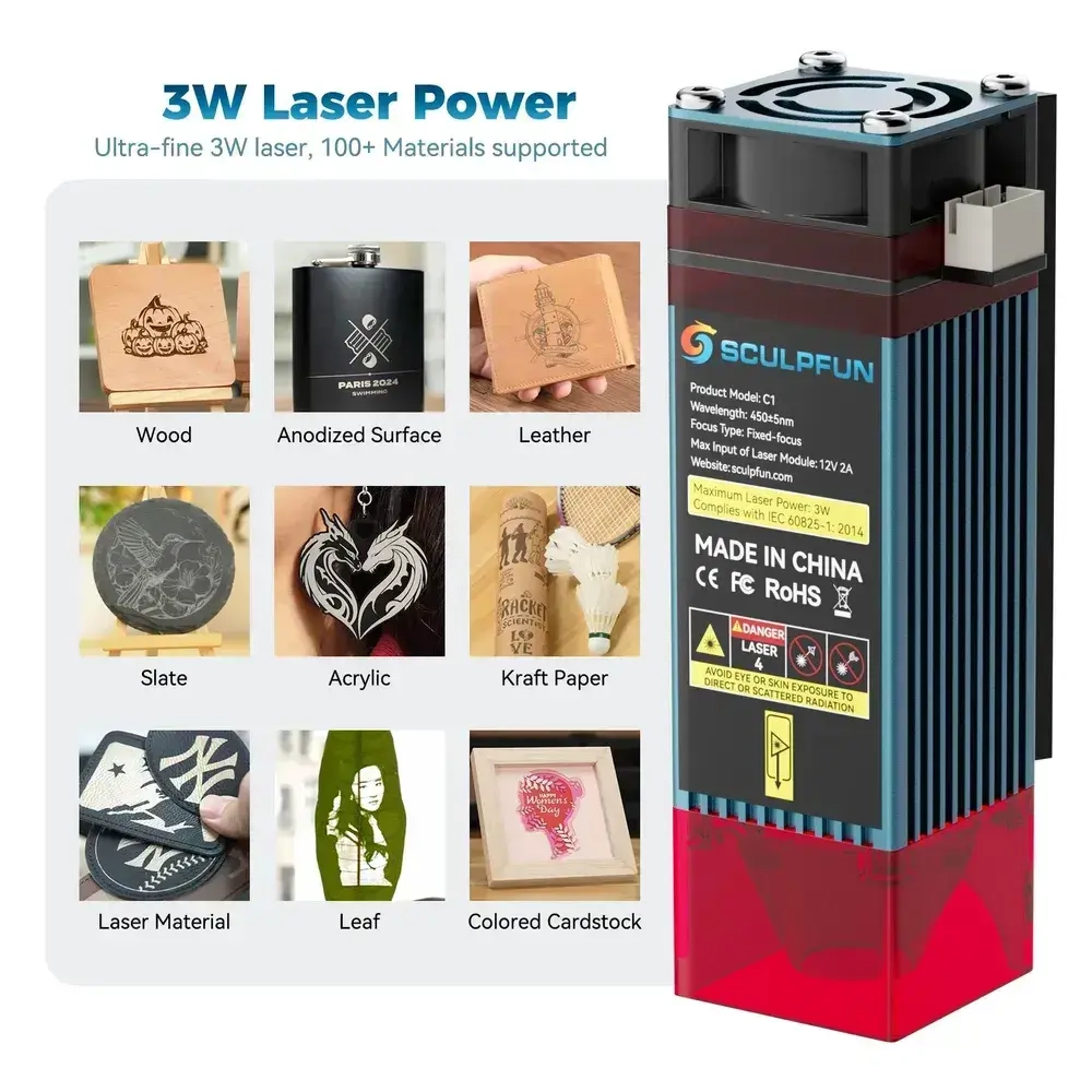 SCULPFUN фрезер по дереву C1 Фрезерный станок с ЧПУ 3Вт станок с ЧПУ СДЕЛАЙ САМ Лазерный гравер