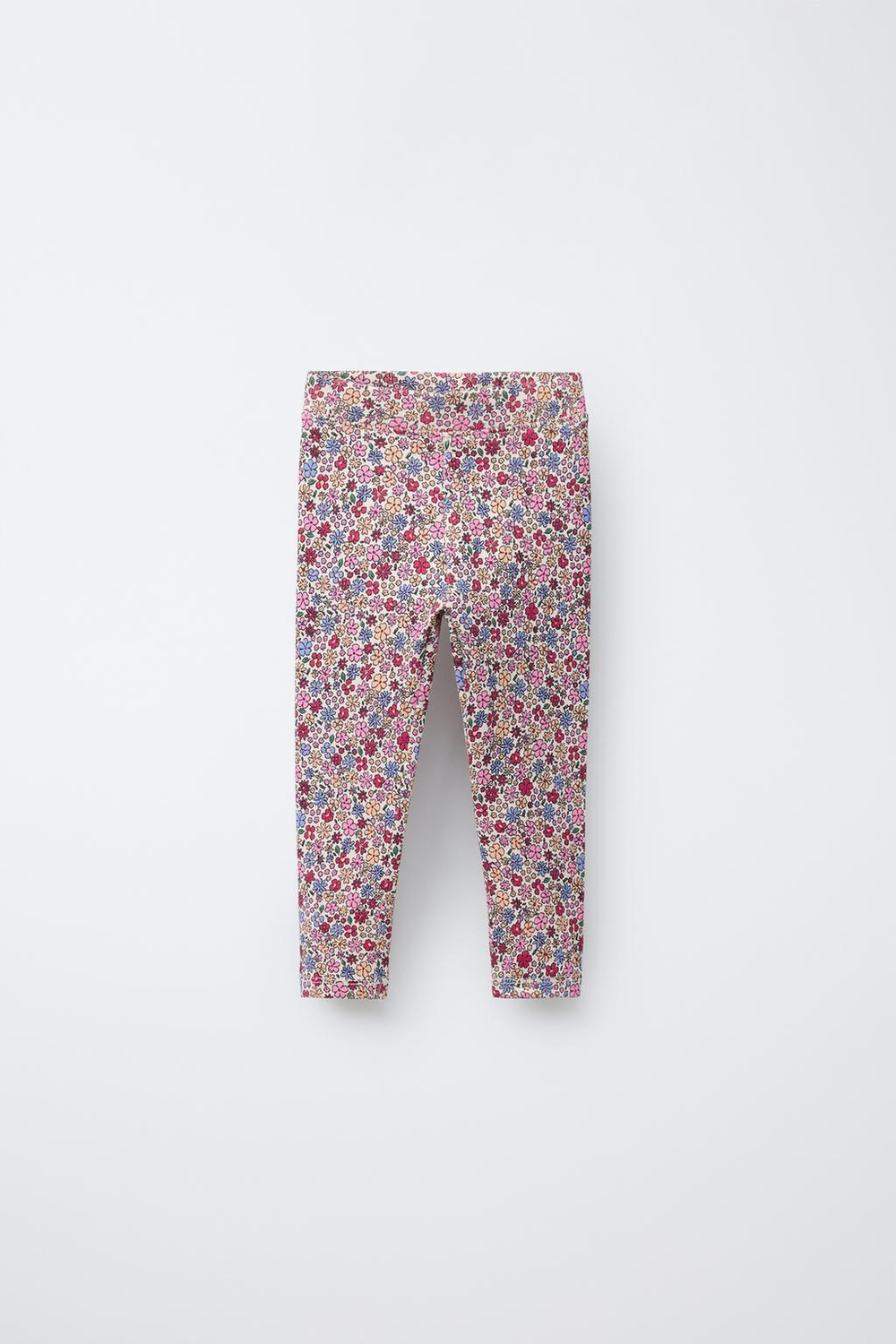 ZARA ЛЕГИНСЫ В РУБЧИК С ПРИНТОМ, РАЗНОЦВЕТНЫЙ