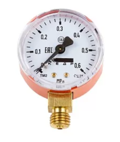 Манометр КЕДР ТМ2 Пропан, (0-0,6 МПа, кл.2,5, М12Х1,5) С3Н8-У