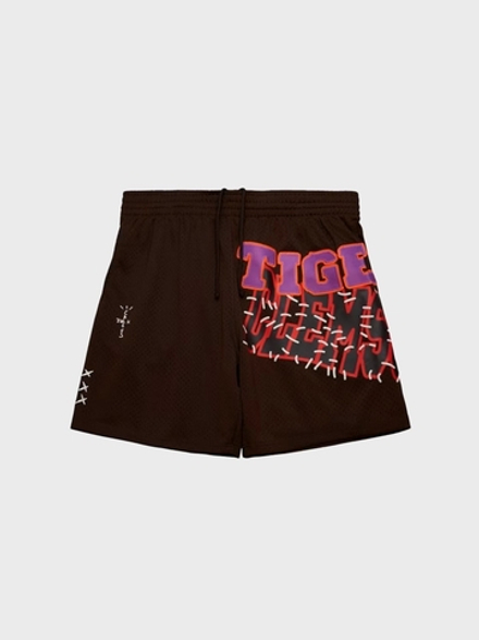 Шорты Cactus Jack Travis Scott x Mitchell & Ness Clemson Tigers Basketball Brown
