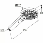 Душевая система Kludi Bozz 386340576 хром