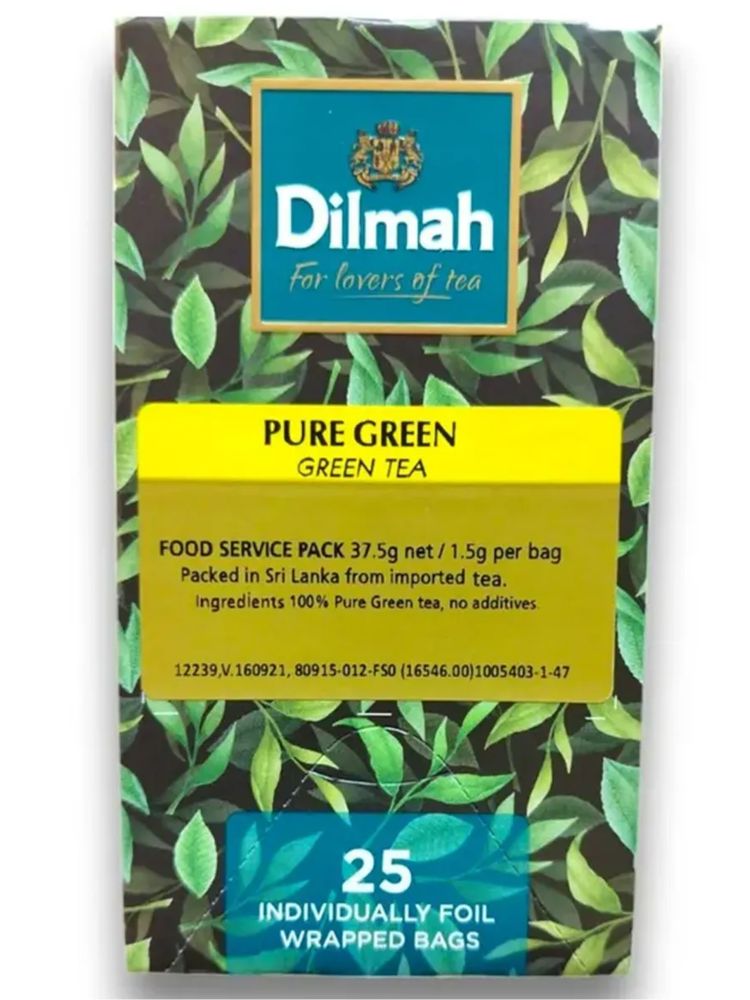 Чай зеленый Dilmah в пакетиках 25 шт x 4 уп