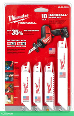 Полотно для сабельной пилы Milwaukee Hackzall 10шт (49220220)