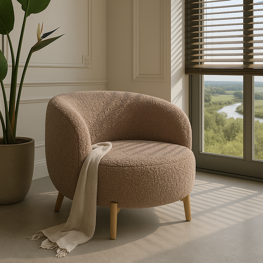 Дизайнерское кресло OWL барашек 230