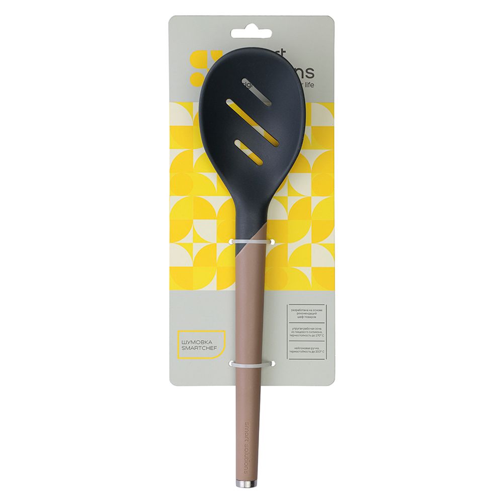 Шумовка SmartChef, 31 см, капучино-графит