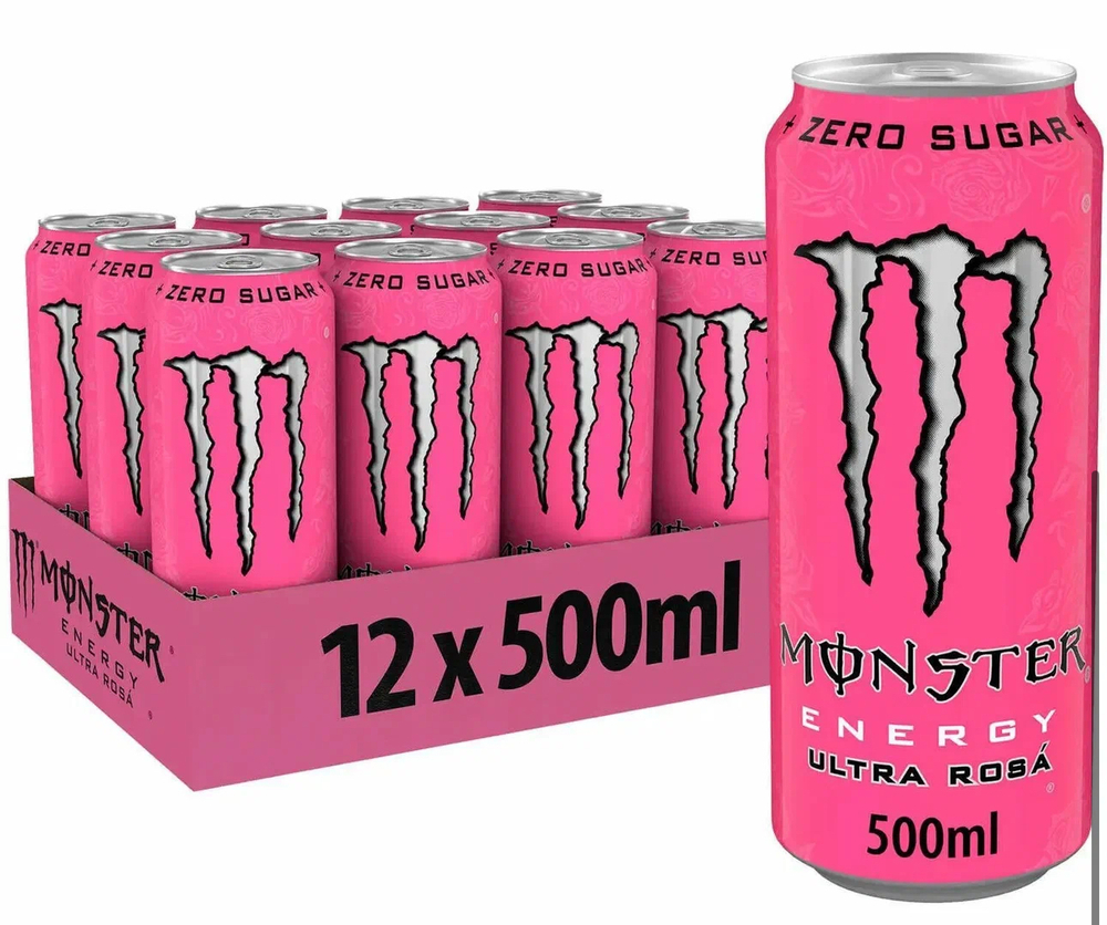 Monster Energy , со вкусом  Роза