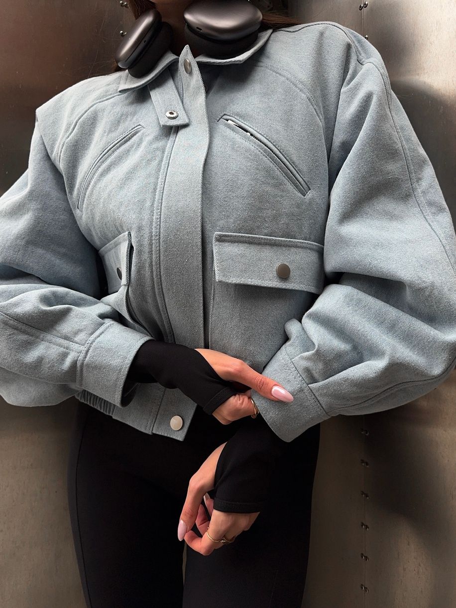 Удлинённый бомбер DENIM