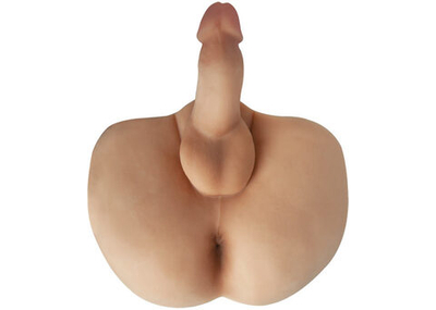 Мастурбатор в виде мужской попки с фаллосом After Hours Jessie Colters CyberSkin Power Bottom Ass & Cock (Цвет: телесный)